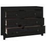 Beistellschrank aus massivem schwarzem Kiefernholz, 100 x 40 x 72 cm von vidaXL, Sideboards - Ref: Foro24-821768, Preis: 172,...