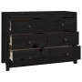Solid black pine wood auxiliary cabinet 100x40x72 cm by vidaXL, Sideboards - Ref: Foro24-821768, Price: 172,26 €, Discount: %