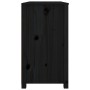 Beistellschrank aus massivem schwarzem Kiefernholz, 100 x 40 x 72 cm von vidaXL, Sideboards - Ref: Foro24-821768, Preis: 172,...