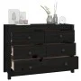 Armario auxiliar madera maciza de pino negro 100x40x72 cm de vidaXL, Aparadores - Ref: Foro24-821768, Precio: 169,93 €, Descu...