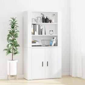 Aparador alto madera contrachapada blanco Aparador alto madera contrachapada blanco