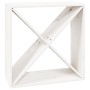 Solid white pine wood wine rack 62x25x62 cm by vidaXL, Wine and liquor cabinets - Ref: Foro24-821760, Price: 57,03 €, Discoun...