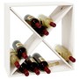 Solid white pine wood wine rack 62x25x62 cm by vidaXL, Wine and liquor cabinets - Ref: Foro24-821760, Price: 57,03 €, Discoun...
