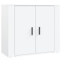 Aparador alto madera contrachapada blanco