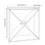 Solid white pine wood wine rack 62x25x62 cm by vidaXL, Wine and liquor cabinets - Ref: Foro24-821760, Price: 57,03 €, Discoun...