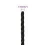 Schwarzes Polypropylen-Arbeitsseil 6 mm 25 m von vidaXL, Seile und Metallschnüre - Ref: Foro24-153001, Preis: 9,49 €, Rabatt: %