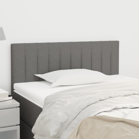 Kopfteil aus dunkelgrauem Stoff, 100 x 5 x 78/88 cm von vidaXL, Kopf- und Fußteile - Ref: Foro24-346229, Preis: 49,03 €, Raba...