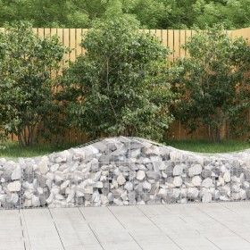 Gabionenkörbe 13 Stück Bogenform Eisen 200x50x40/60 cm von vidaXL, Töpfe und Pflanzgefäße - Ref: Foro24-3145588, Preis: 811,6...
