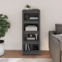 Solid gray pine wood shelf 50 x 35 x 125.5 cm by vidaXL, Bookcases and shelves - Ref: Foro24-821711, Price: 113,18 €, Discoun...
