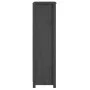 Solid gray pine wood shelf 50 x 35 x 125.5 cm by vidaXL, Bookcases and shelves - Ref: Foro24-821711, Price: 113,18 €, Discoun...