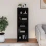 Estantería madera maciza de pino negra 50x35x154 cm de vidaXL, Librerías y estanterías - Ref: Foro24-821718, Precio: 133,49 €...