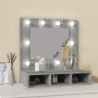 Sonoma grau Möbel mit Spiegel und LED 60x31,5x62 cm von vidaXL, Badezimmerwaschtische - Ref: Foro24-820455, Preis: 53,71 €, R...