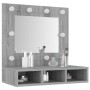 Sonoma grau Möbel mit Spiegel und LED 60x31,5x62 cm von vidaXL, Badezimmerwaschtische - Ref: Foro24-820455, Preis: 53,71 €, R...