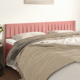 Headboards 2 units of pink velvet 80x5x78/88 cm by vidaXL, Headboards and footboards - Ref: Foro24-346269, Price: 54,39 €, Di...