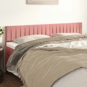 Headboards 2 units of pink velvet 80x5x78/88 cm by vidaXL, Headboards and footboards - Ref: Foro24-346269, Price: 52,72 €, Di...