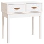 Konsolentisch aus massivem weißem Kiefernholz, 76,5 x 40 x 75 cm von vidaXL, Seitentische - Ref: Foro24-821750, Preis: 81,47 ...