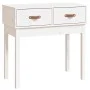Solid white pine wood console table 76.5x40x75 cm by vidaXL, Side tables - Ref: Foro24-821750, Price: 80,57 €, Discount: %