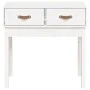 Solid white pine wood console table 76.5x40x75 cm by vidaXL, Side tables - Ref: Foro24-821750, Price: 80,57 €, Discount: %