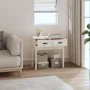 Solid white pine wood console table 76.5x40x75 cm by vidaXL, Side tables - Ref: Foro24-821750, Price: 80,57 €, Discount: %