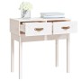 Solid white pine wood console table 76.5x40x75 cm by vidaXL, Side tables - Ref: Foro24-821750, Price: 81,47 €, Discount: %