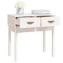 Solid white pine wood console table 76.5x40x75 cm by vidaXL, Side tables - Ref: Foro24-821750, Price: 80,57 €, Discount: %