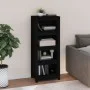Estantería madera maciza de pino negra 50 x 35 x 125,5 cm de vidaXL, Librerías y estanterías - Ref: Foro24-821713, Precio: 11...