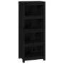 Regal aus massivem schwarzem Kiefernholz, 50 x 35 x 125,5 cm von vidaXL, Bücherregale und Regale - Ref: Foro24-821713, Preis:...