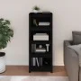 Estantería madera maciza de pino negra 50 x 35 x 125,5 cm de vidaXL, Librerías y estanterías - Ref: Foro24-821713, Precio: 11...