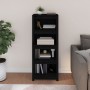 Regal aus massivem schwarzem Kiefernholz, 50 x 35 x 125,5 cm von vidaXL, Bücherregale und Regale - Ref: Foro24-821713, Preis:...