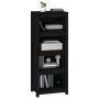Estantería madera maciza de pino negra 50 x 35 x 125,5 cm de vidaXL, Librerías y estanterías - Ref: Foro24-821713, Precio: 11...