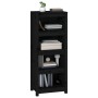 Regal aus massivem schwarzem Kiefernholz, 50 x 35 x 125,5 cm von vidaXL, Bücherregale und Regale - Ref: Foro24-821713, Preis:...