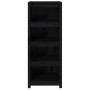 Regal aus massivem schwarzem Kiefernholz, 50 x 35 x 125,5 cm von vidaXL, Bücherregale und Regale - Ref: Foro24-821713, Preis:...