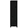 Solid black pine wood shelf 50 x 35 x 125.5 cm by vidaXL, Bookcases and shelves - Ref: Foro24-821713, Price: 112,46 €, Discou...