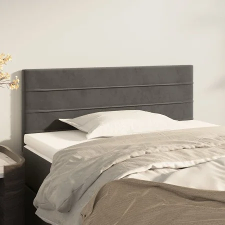 Dark gray velvet headboard 90x5x78/88 cm by vidaXL, Headboards and footboards - Ref: Foro24-346125, Price: 38,74 €, Discount: %