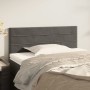 Dunkelgraues Samtkopfteil 90x5x78/88 cm von vidaXL, Kopf- und Fußteile - Ref: Foro24-346125, Preis: 40,62 €, Rabatt: %