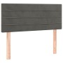 Dunkelgraues Samtkopfteil 90x5x78/88 cm von vidaXL, Kopf- und Fußteile - Ref: Foro24-346125, Preis: 40,62 €, Rabatt: %