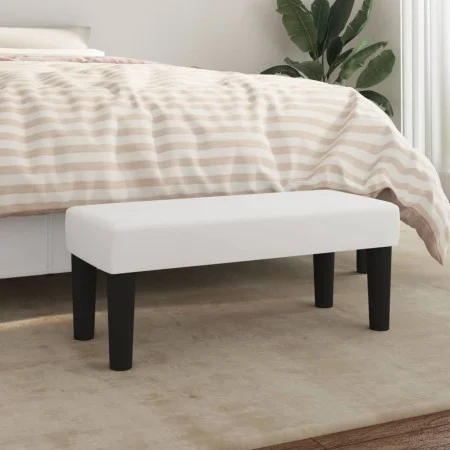 White synthetic leather bench 70x30x30 cm by vidaXL, Banks - Ref: Foro24-346633, Price: 36,57 €, Discount: %