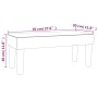 Weiße Kunstlederbank 70x30x30 cm von vidaXL, Banken - Ref: Foro24-346633, Preis: 37,17 €, Rabatt: %