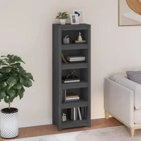 Solid gray pine wood shelf 50x35x154 cm by vidaXL, Bookcases and shelves - Ref: Foro24-821716, Price: 115,65 €, Discount: %