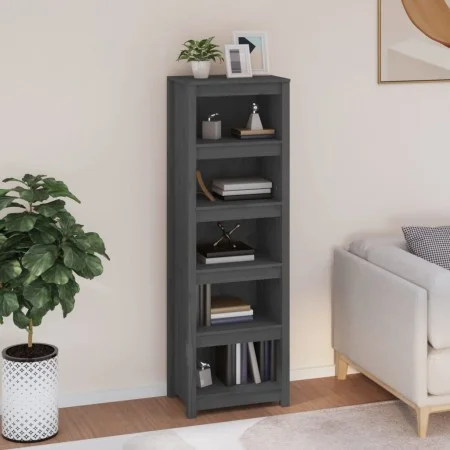 Regal aus massivem grauem Kiefernholz, 50 x 35 x 154 cm von vidaXL, Bücherregale und Regale - Ref: Foro24-821716, Preis: 98,3...