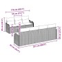 Conjunto de sofá de jardín 8 pcs Gris Poliratán
