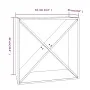 Botellero de madera maciza de pino gris 62x25x62 cm de vidaXL, Armarios para vino y licores - Ref: Foro24-821761, Precio: 57,...