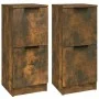 Aparadores 2 uds madera contrachapada roble ahumado 30x30x70 cm de vidaXL, Aparadores - Ref: Foro24-817019, Precio: 68,05 €, ...