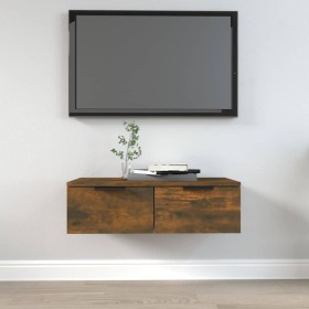 Engineered wood smoked oak wall cabinet 68x30x20 cm by vidaXL, Shelves and shelves - Ref: Foro24-817093, Price: 48,17 €, Disc...