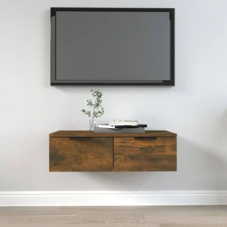Engineered wood smoked oak wall cabinet 68x30x20 cm by vidaXL, Shelves and shelves - Ref: Foro24-817093, Price: 47,73 €, Disc...