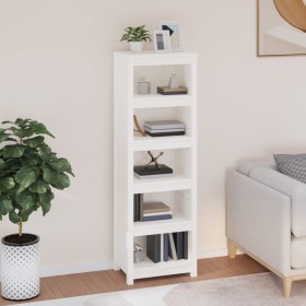 Weißes Bücherregal aus massivem Kiefernholz 50x35x154 cm von vidaXL, Bücherregale und Regale - Ref: Foro24-821715, Preis: 111...