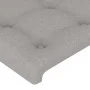 Kopfteil aus hellgrauem Stoff, 90 x 5 x 78/88 cm von vidaXL, Kopf- und Fußteile - Ref: Foro24-346416, Preis: 37,58 €, Rabatt: %
