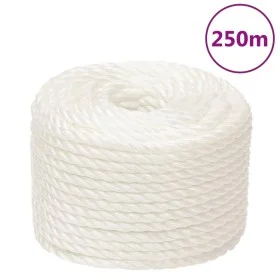 White polypropylene work rope 10 mm 250 m by vidaXL, Ropes and metal cords - Ref: Foro24-153053, Price: 66,90 €, Discount: %
