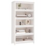 Weißes Bücherregal aus massivem Kiefernholz 80x35x154 cm von vidaXL, Bücherregale und Regale - Ref: Foro24-821690, Preis: 139...