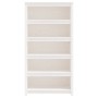 Solid pine wood white bookshelf 80x35x154 cm by vidaXL, Bookcases and shelves - Ref: Foro24-821690, Price: 139,90 €, Discount: %